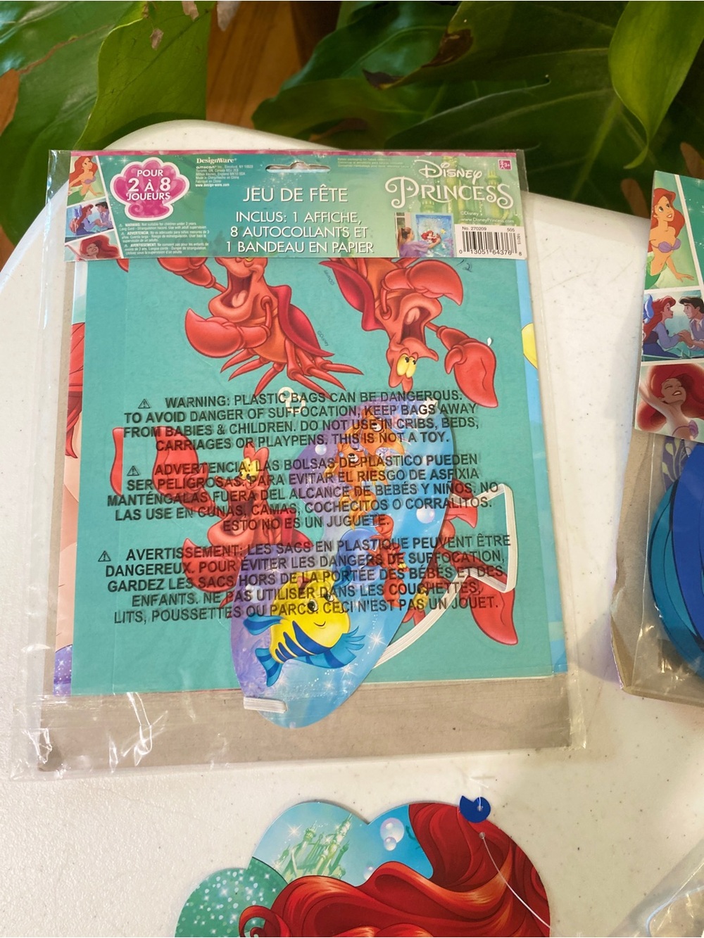 Disney Princess Ariel Party Kit - Teal, Pink, Red, Yellow - Picture 8 of 9